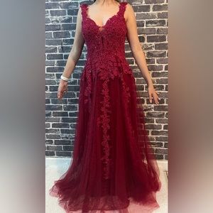 Cinderella Burgundy Dress